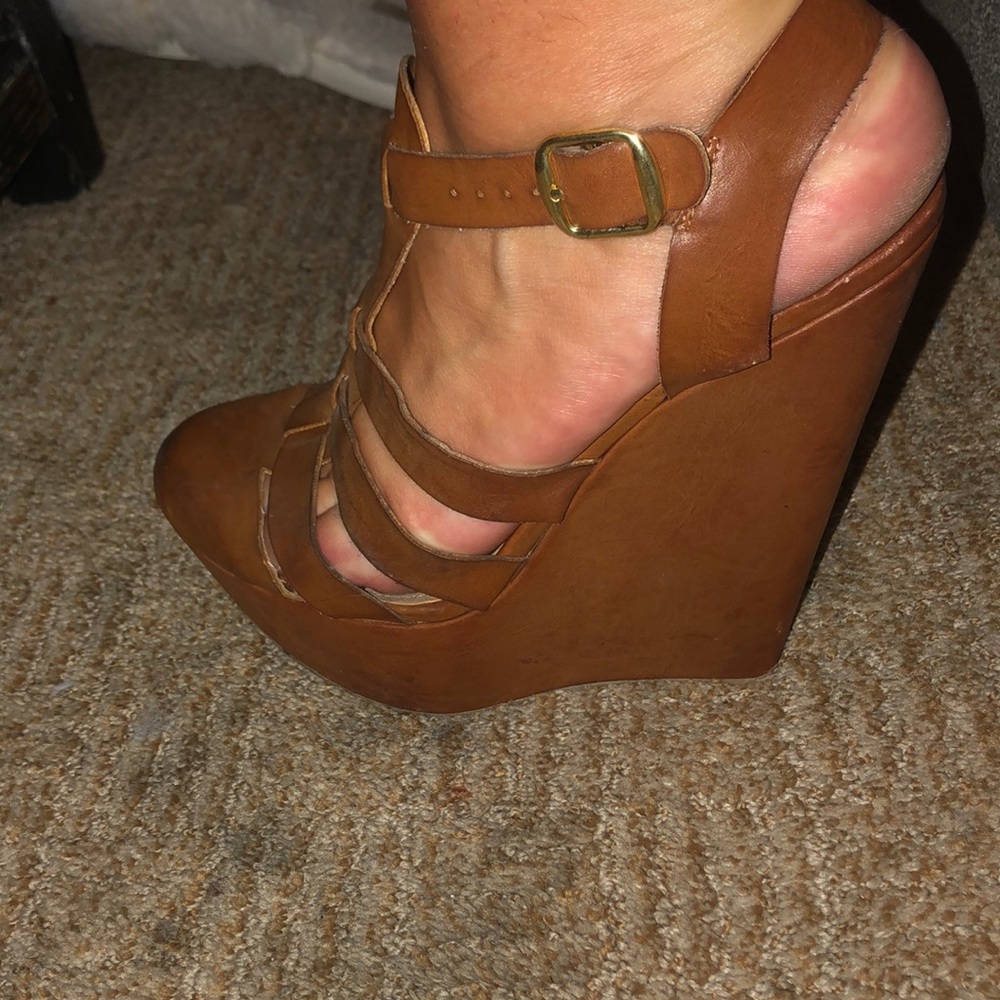 Brown Steve Madden Wedges
